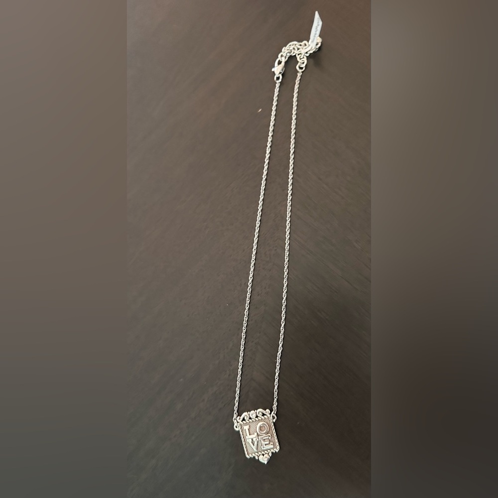 Brighton “Love Shines” Silver Pendant Necklace – NWT | $123 Retail